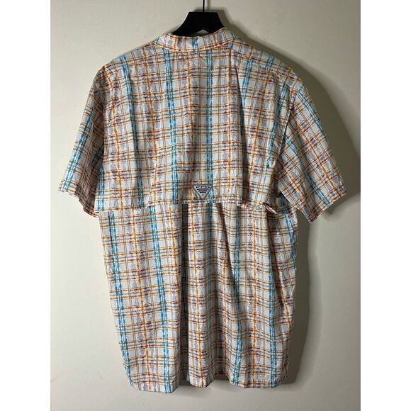 Columbia Men’s Trollers Best Short Sleeve Shirt Mirage/Tortuga Plaid Pri… - Picture 4 of 11